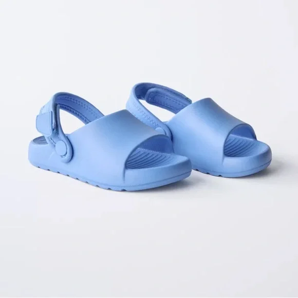 ZARA RUBBER SLINGBACK SANDALS - Picture 2 of 10